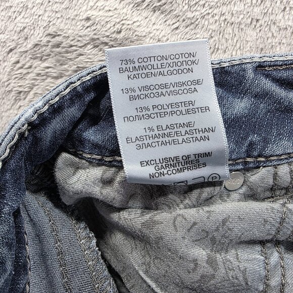 Silver Jeans Suki Mid Boot Jeans Womens 28 Blue Fluid Denim Stretch Bootcut - Picture 7 of 11